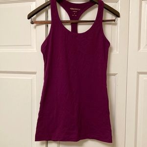 Yoga Smoga racer back tank- purple